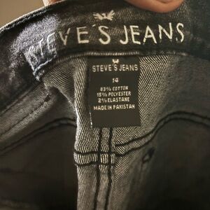 Steve's Jeans Men's Slim Straight Gray Denim